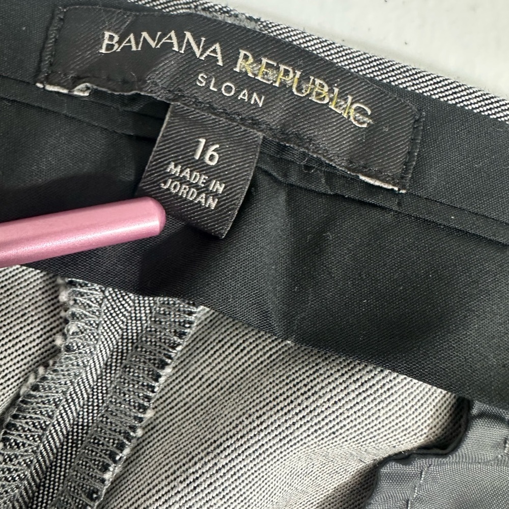 Banana Republic Womens Size 16 Sloan Business Casual Dress Pants Flat Front - Picture 5 of 10